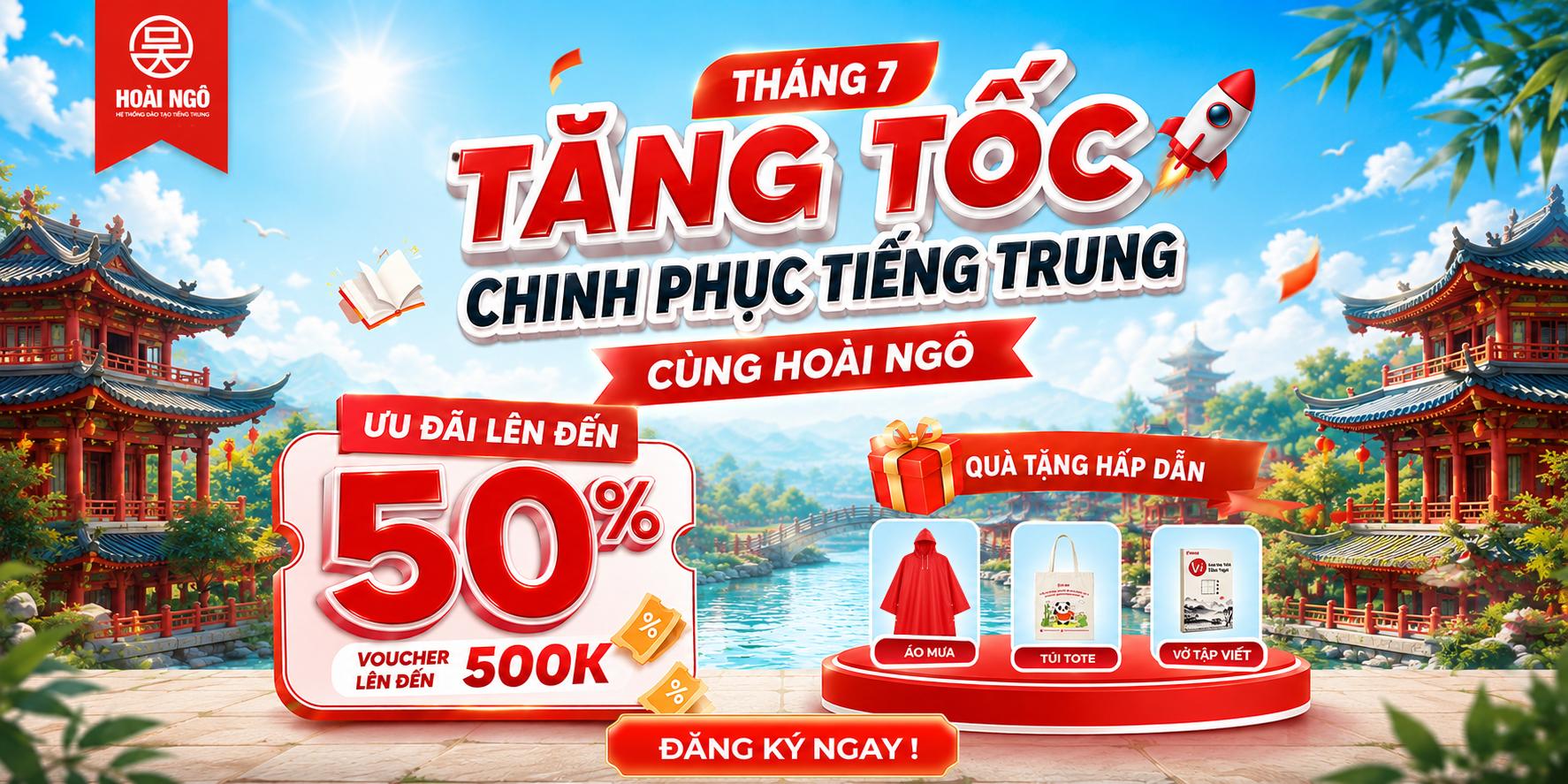 NGHỈ LỄ THẢ GIÁ BỨT PHÁ HSK - CHƯƠNG TRÌNH ƯU ĐÃI ĐẠI LỄ 
